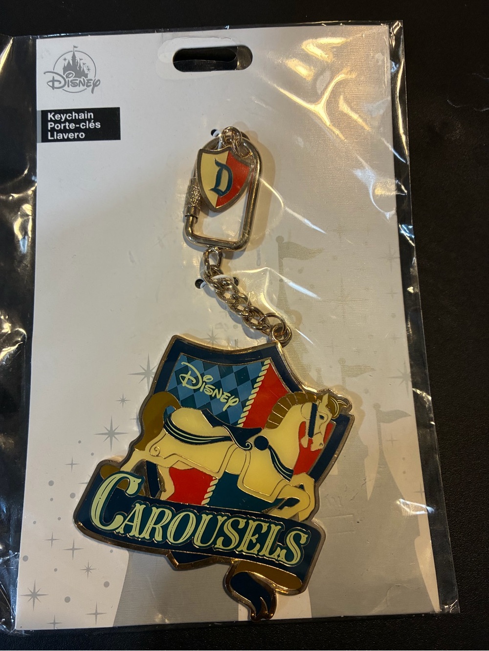 Disney Park Carousels Metal Keychain Retails For $15